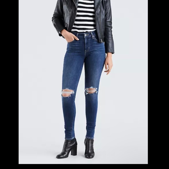 721 HIGH RISE RIPPED SKINNY WOMEN'S JEANS - Picture 1 of 2